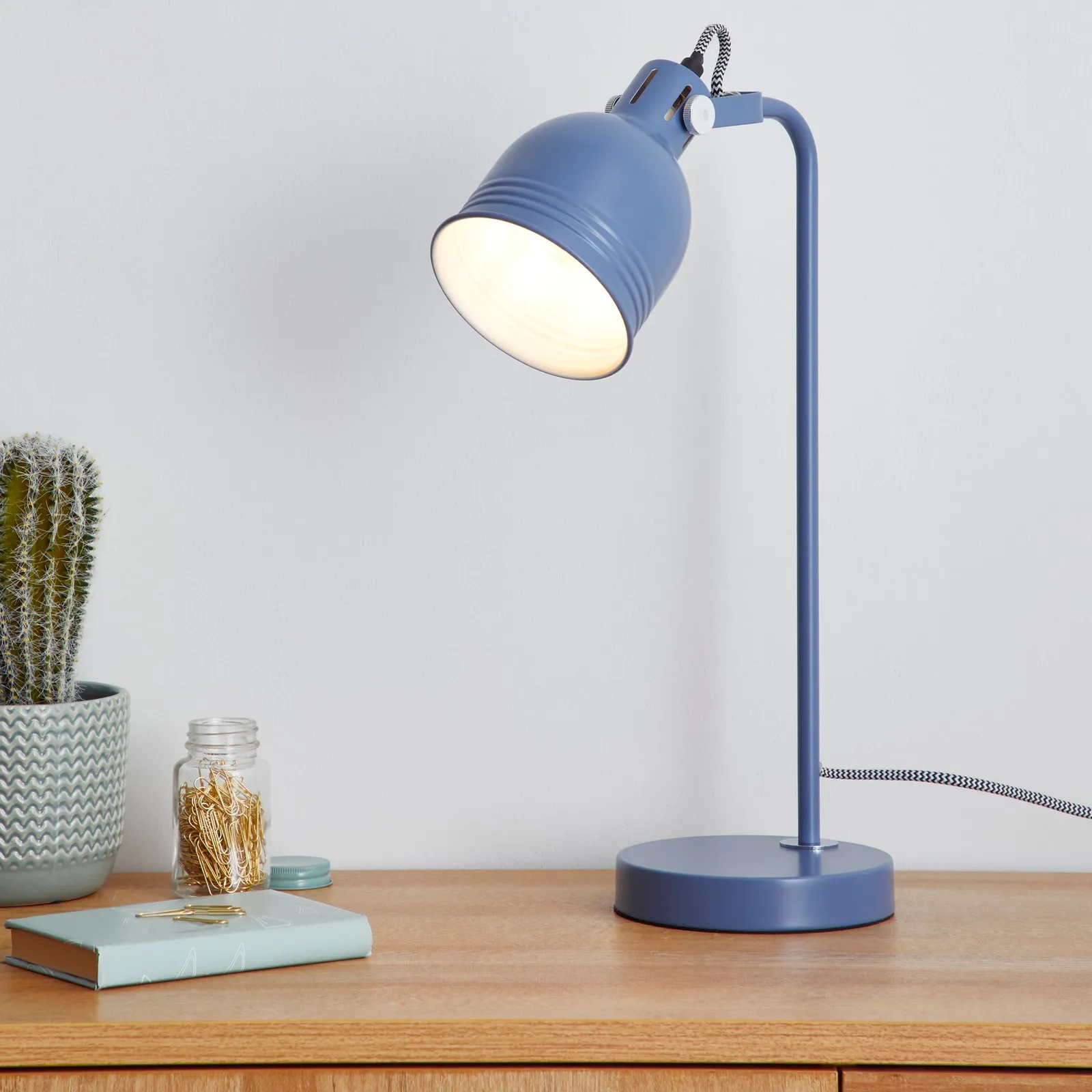 Isaac Blue Task Lamp Blue