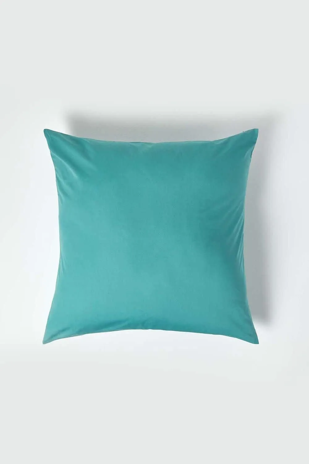 Homescapes Continental Egyptian Cotton Pillowcase 200 TC, 80 x 80 cm in Teal 1