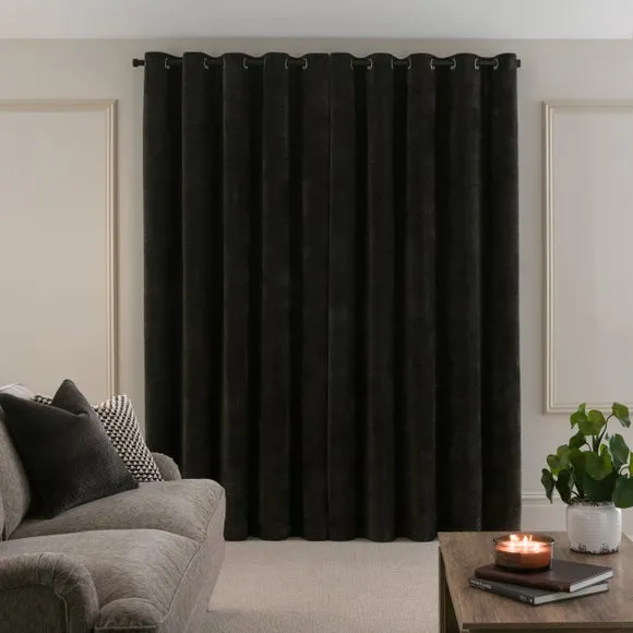 Alayna Chenille Eyelet Curtains (Blackout Available) 4