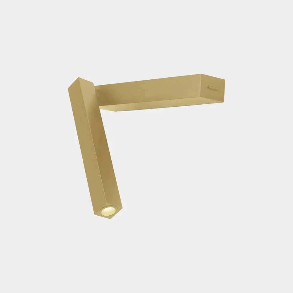 Netlighting Hall Reading Wall Light Matte Gold LED 3.5W 2700K On Off