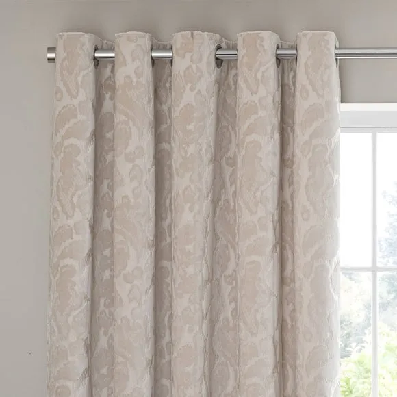 Giovanna Velvet Eyelet Curtains