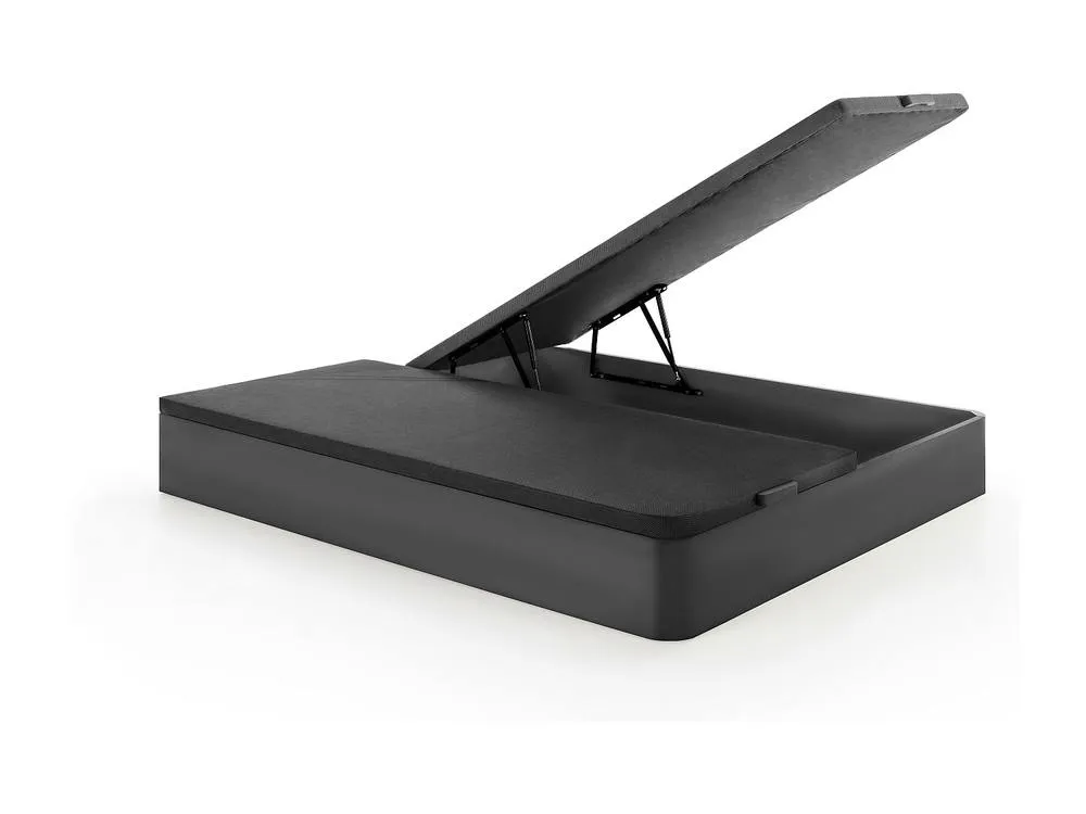 Vente-unique Ottoman Storage Bed Base - 180 X 200 Cm - Matt Black - HESTIA By YSMÉE 6