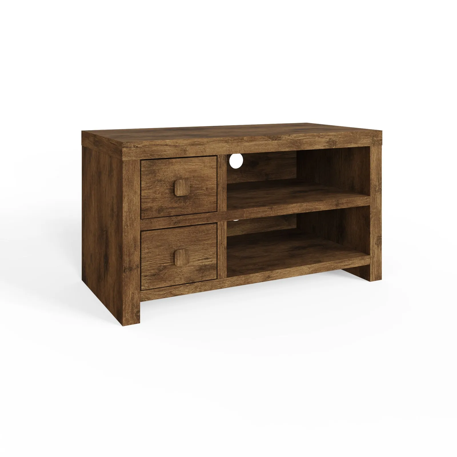GFW Jakarta 2 Drawer TV Unit in Brown 3
