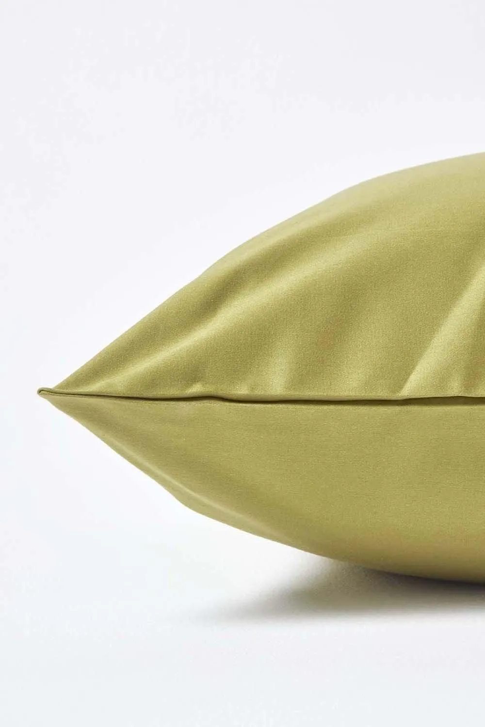 Homescapes Egyptian Cotton Housewife Pillowcase 1000 TC, King Size in Olive 2