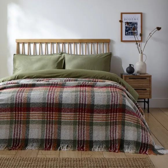 Cosy Logan Check Throw Blanket 235cm x 235cm 4