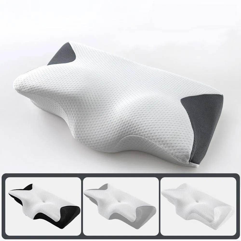 Obasyhig Black Memory Foam Pillow For Side Sleepers, Cervical Pillow For Relax