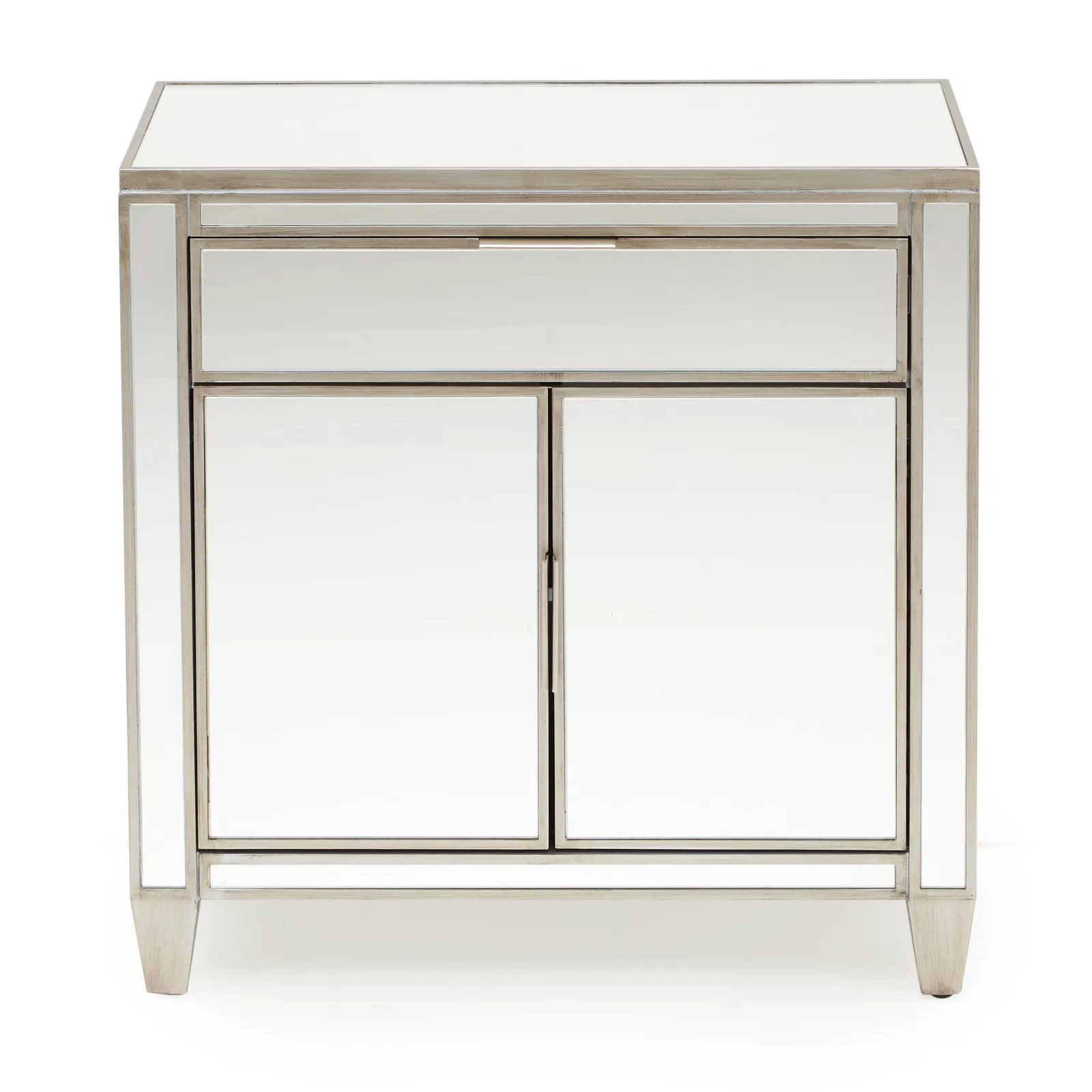 Fitzgerald Mirrored Small Sideboard Silver