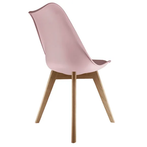 Fusion Living Soho Plastic Dining Chair with Squared Legs 5