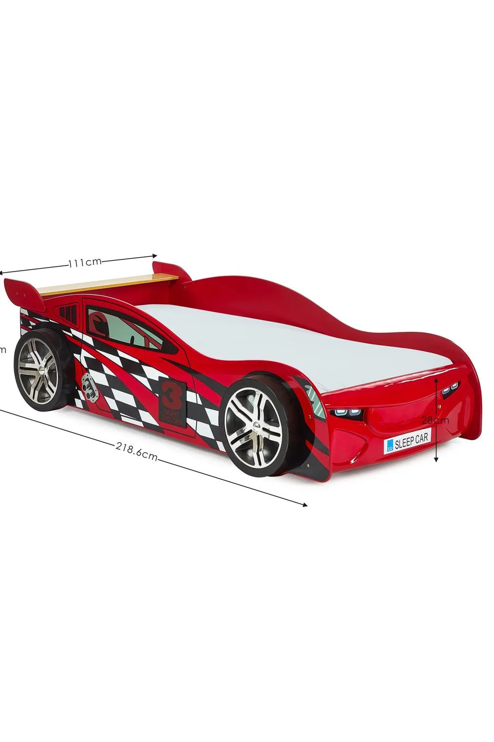 Julian Bowen Scorpion Single Red Racer Car Bed 6