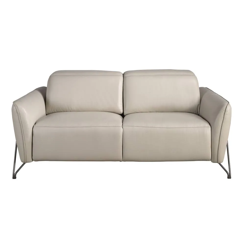 Angel Cerda 2-Seater Electric Relaxation Sofa Sand Cowhide in Light Sand 2