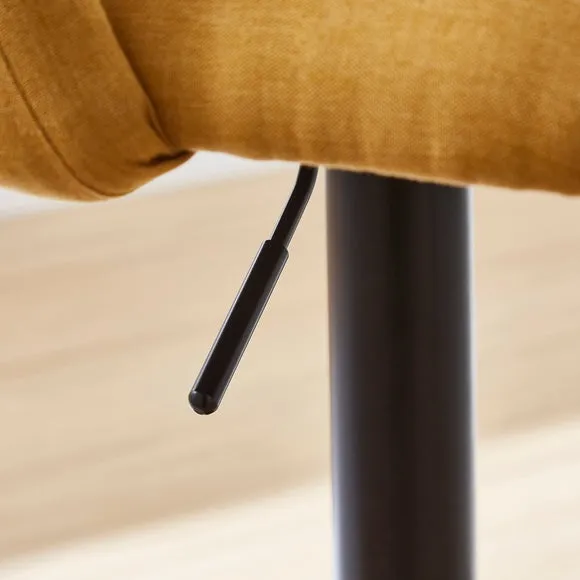 Jonas Adjustable Height Bar Stool, Fabric 4