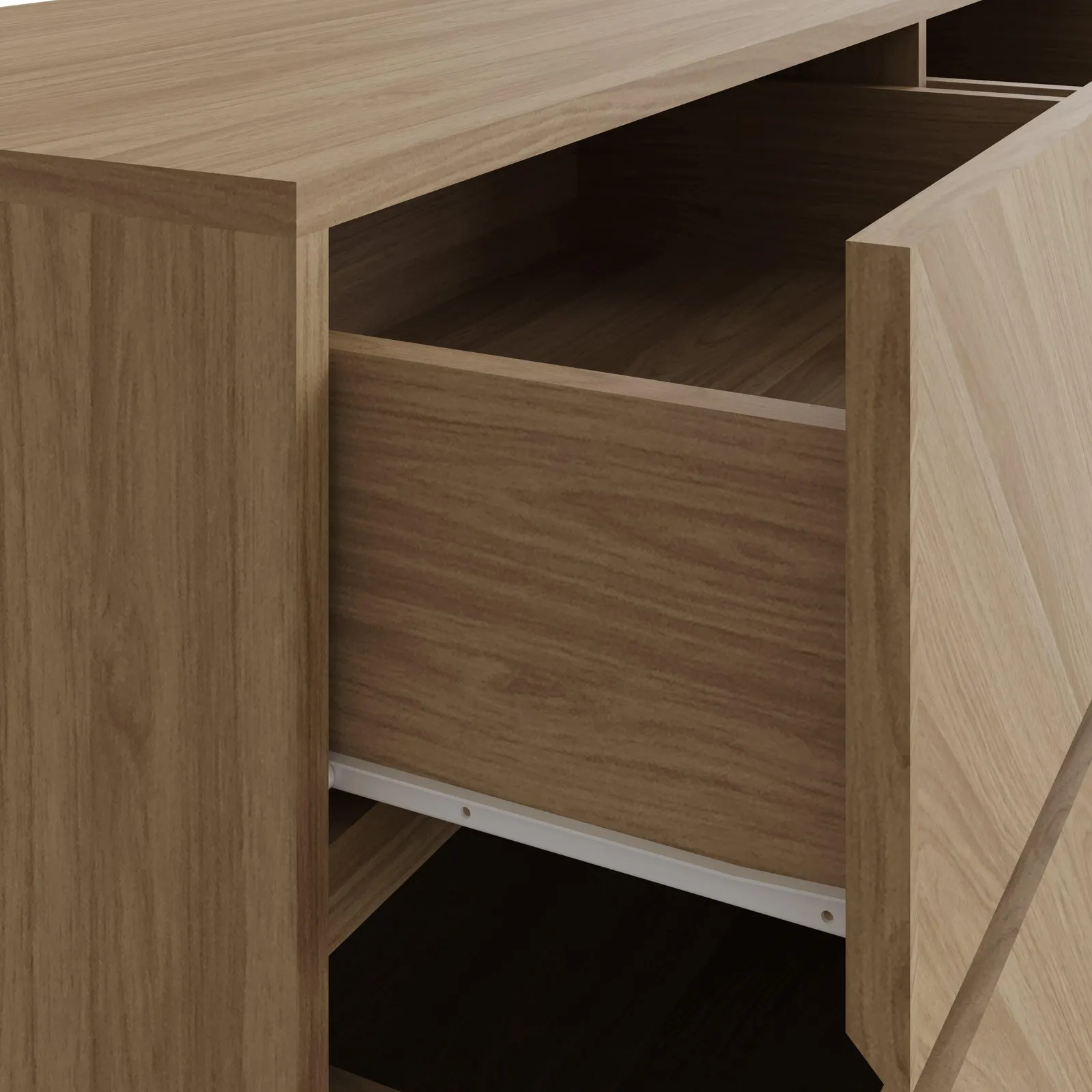 GFW Catania 3+3 Drawer Chest in Light Oak 5