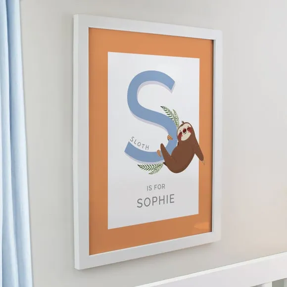 Personalised Animal Alphabet Poster Frame 4