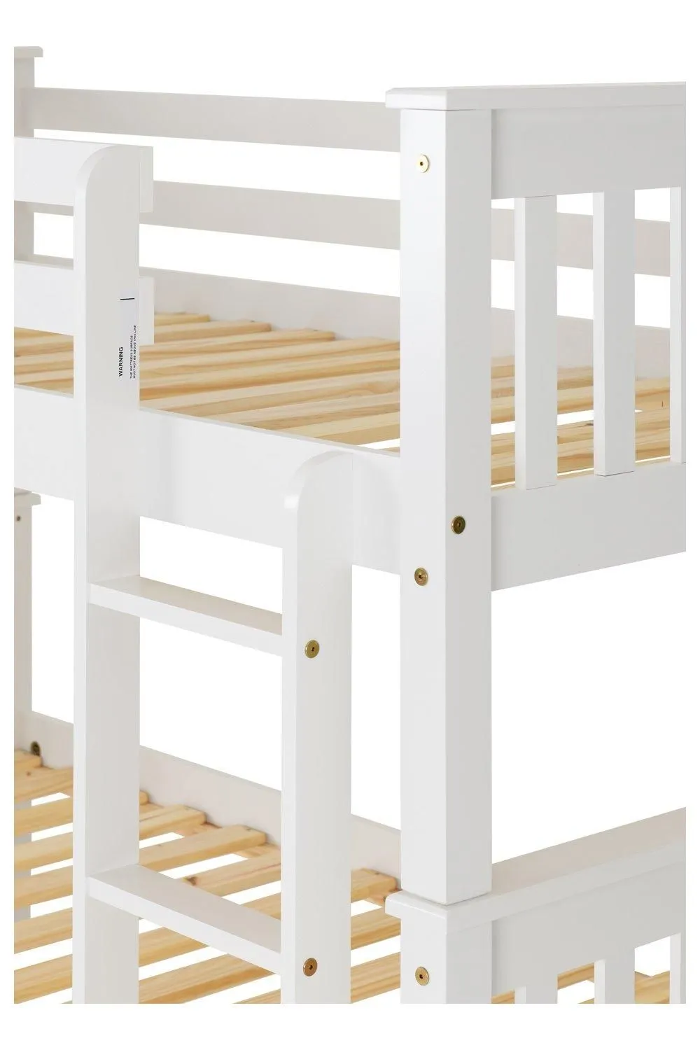 Seconique Neptune 3' Single Bunk Bed in White 4