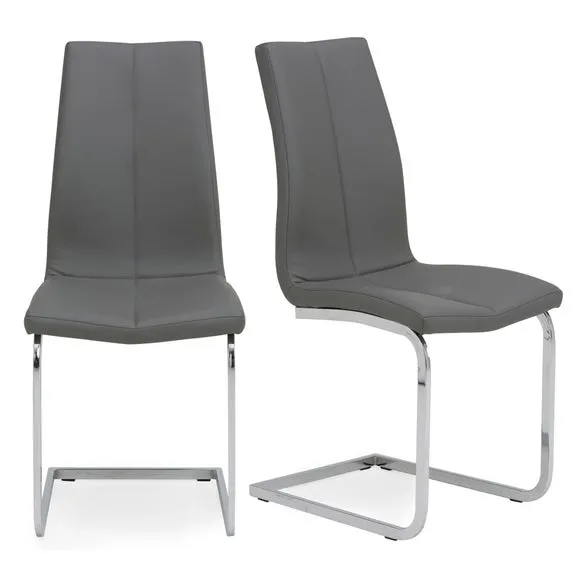 Set of 2 Jamison Dining Chairs, Faux Leather 2