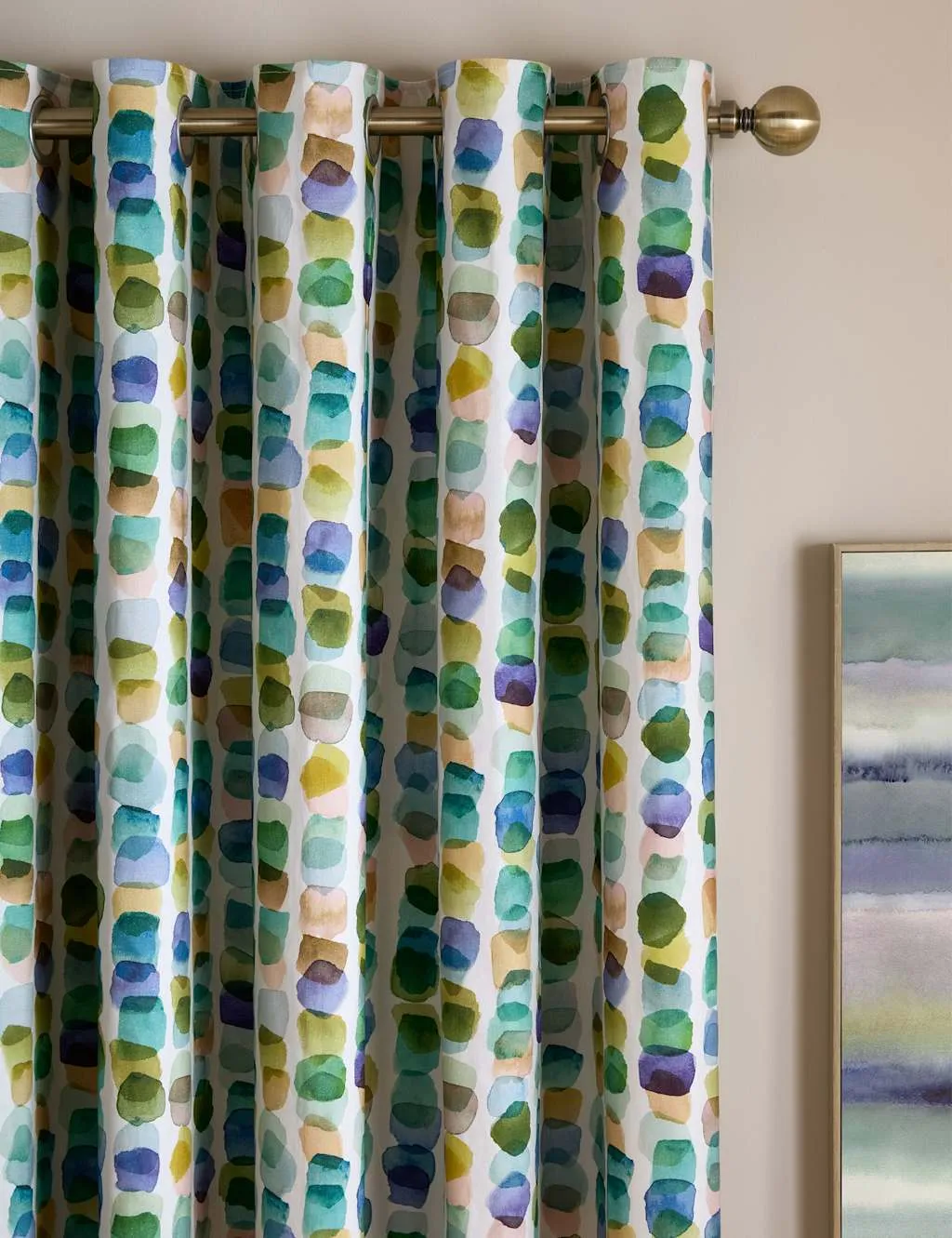Bluebellgrey Tobermory Cotton Rich Eyelet Curtains Multi