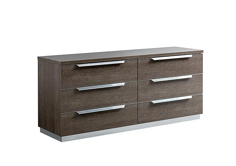 Venezia 6 Drawer Double Chest - Silver Birch