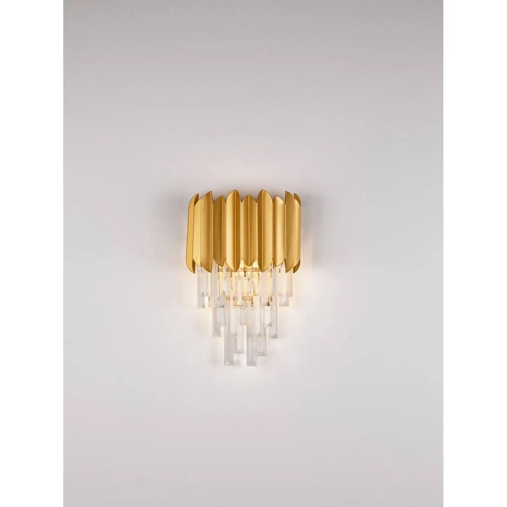 Netlighting Magnolia Wall Lamp Gold E14 2x5W 3