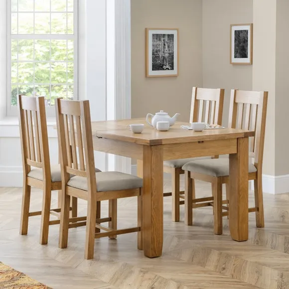 Return - Hereford Set of 2 Dining Chairs, Taupe Faux Linen 2