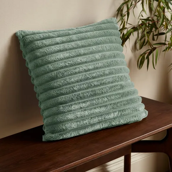 Catherine Lansfield Cosy Ribbed Square Cushion 1