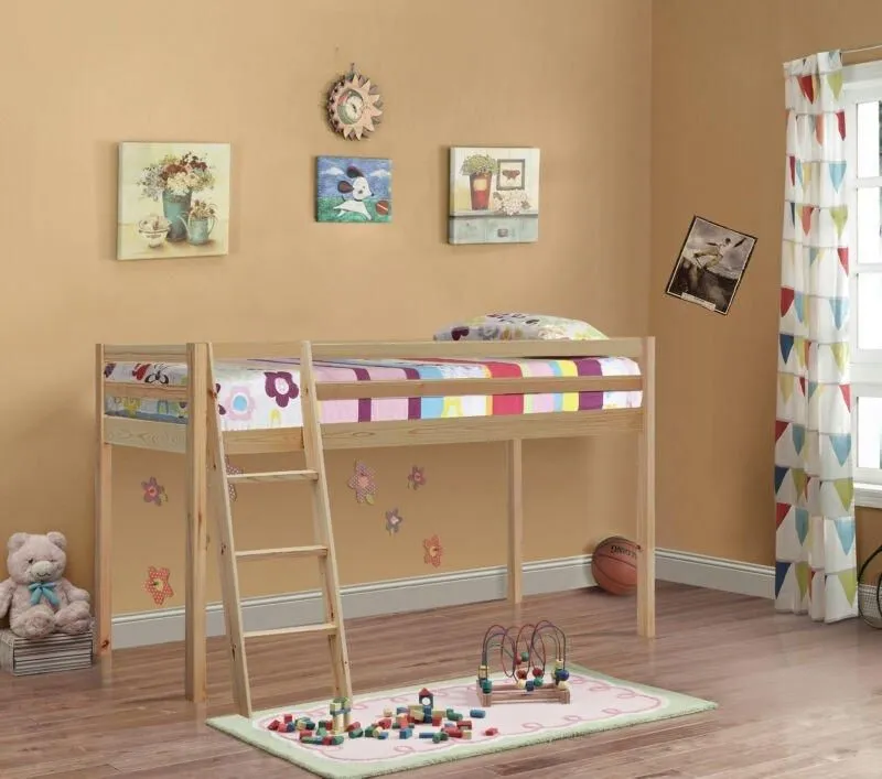 Comfy Living Ltd 3ft Wooden Mid Sleeper Various Colours in Natural