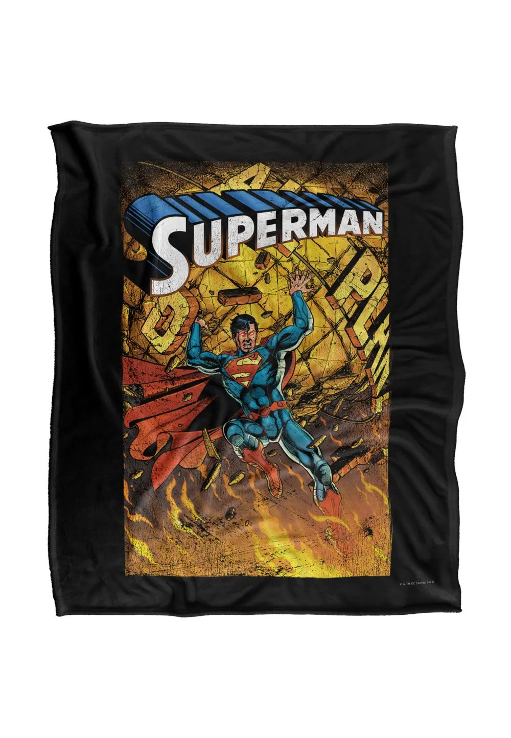 Superman One Silky Touch Super Soft Throw Blanket 152 X 127 cm in White