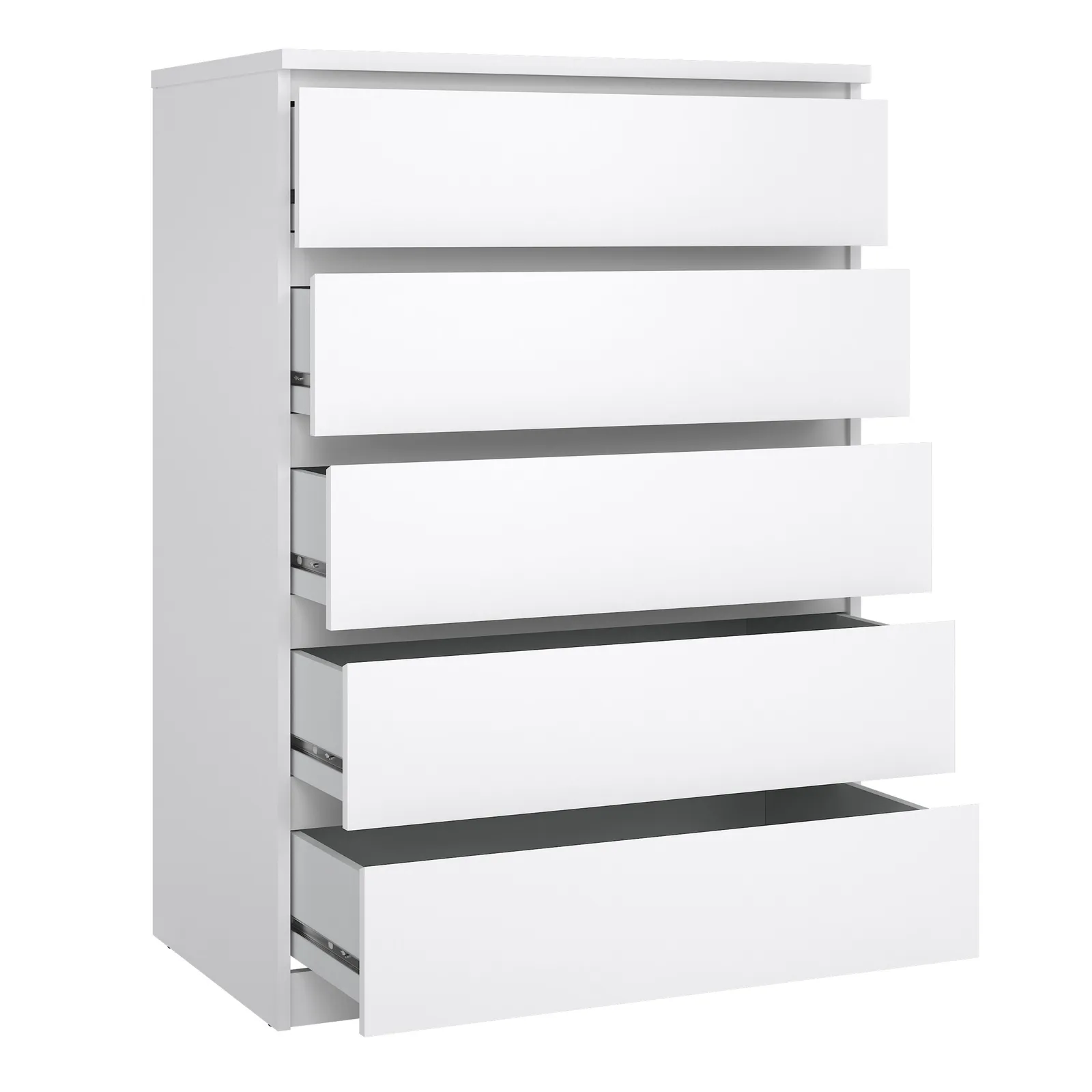 Furniture To Go Naia Chest of 5 Drawers in White 4