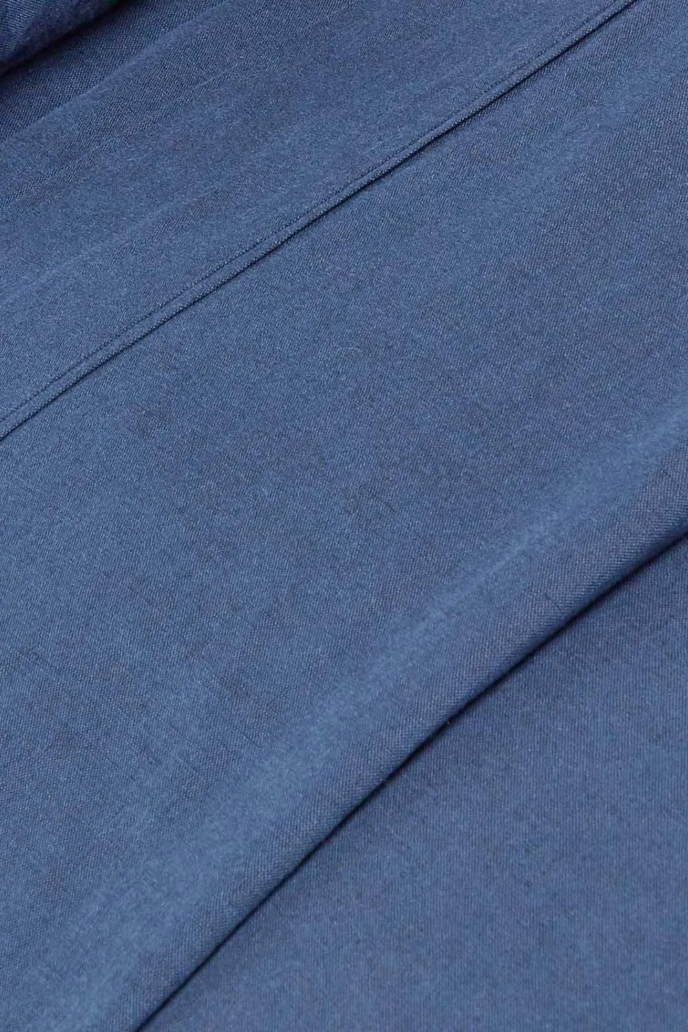 Homescapes Luxury Soft Linen Flat Sheet in Navy 4