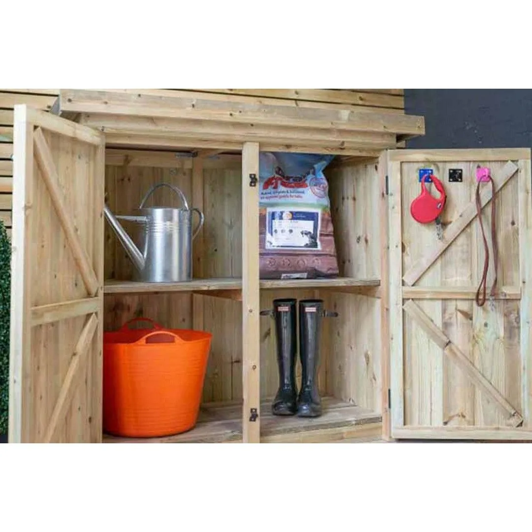 Buttercup Farm Gisburn Garden Store Medium - Timber - L96 x W160.6 x H123 cm in Brown 4