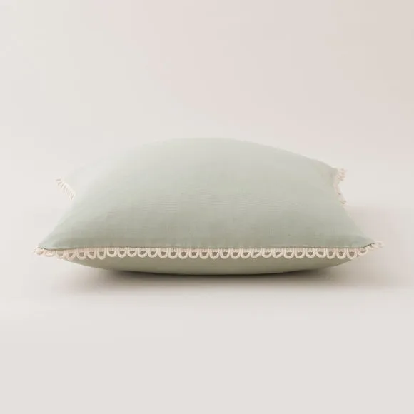 Scalloped Edge Cotton Square Cushion Cover 3