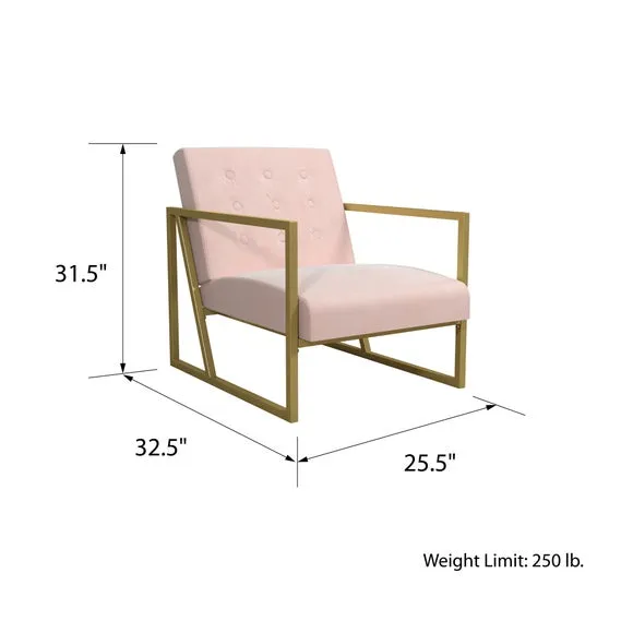 Cosmo Living Velvet Lexington Chair 3