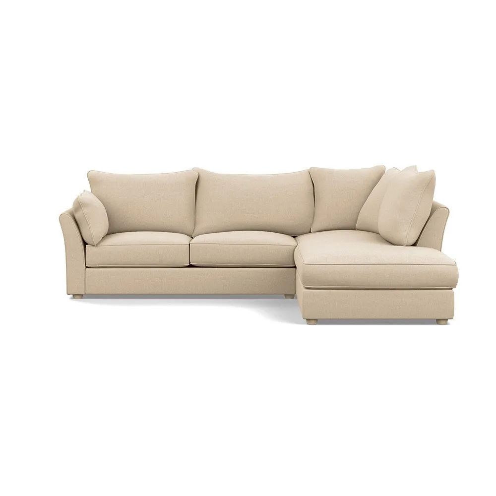 Heal's Tailor Medium Right Hand Facing Corner Sofa Brushed Cotton Oat Natural