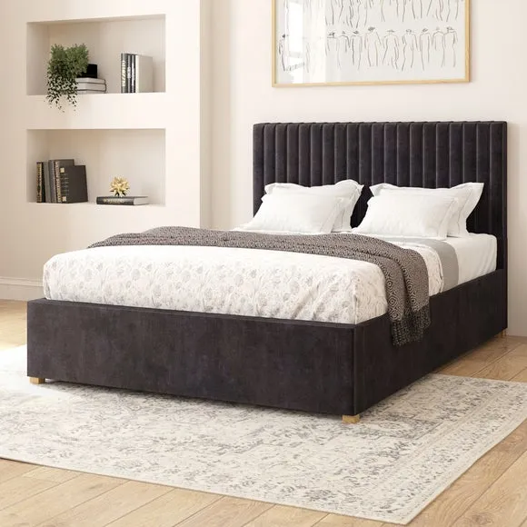 Grant Plush Velvet Adjustable Bed 1
