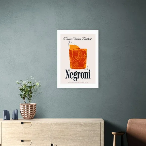 East End Prints Negroni Print by HollieGraphik 1