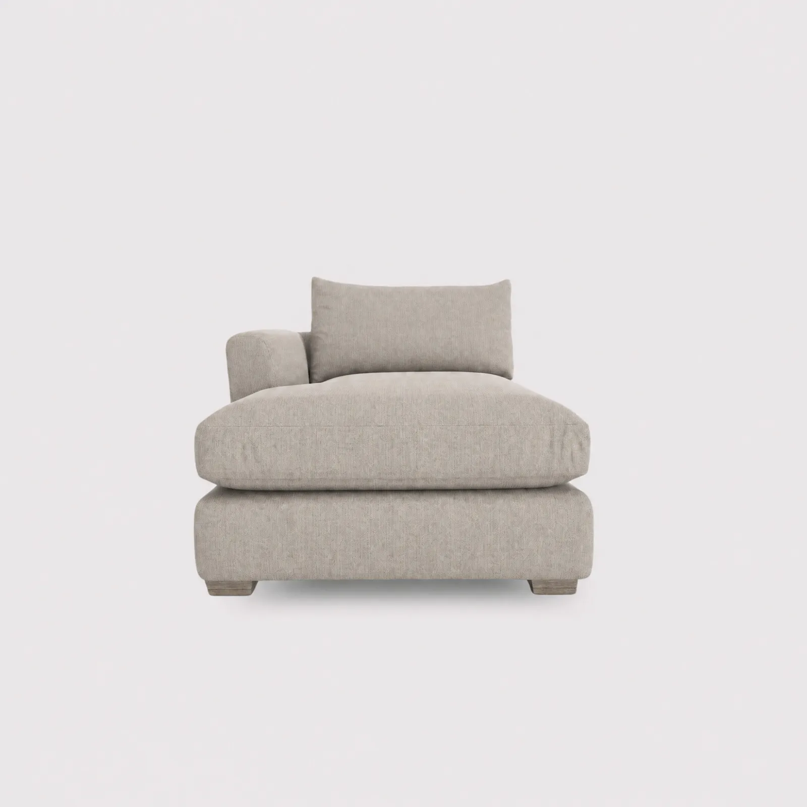 Floyd 1 Arm Chaise Unit Left, Grey Fabric | Barker & Stonehouse
