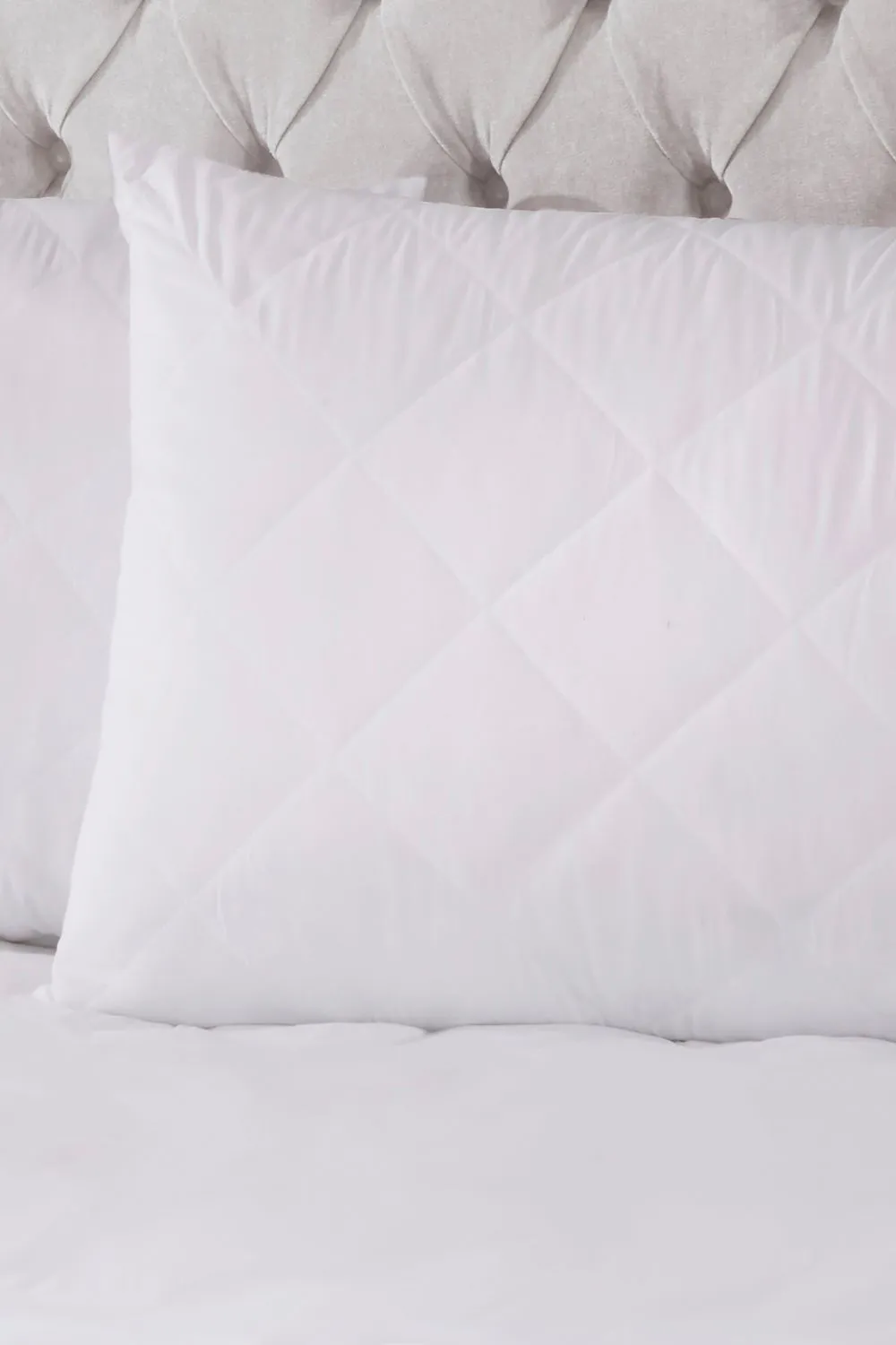 BHS Bamboo Pillow Protector Pair in White
