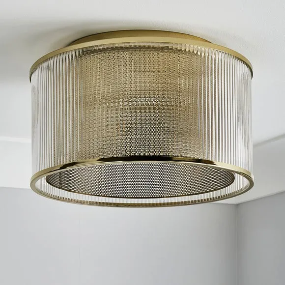 Kruze Glass Flush Ceiling Light 2
