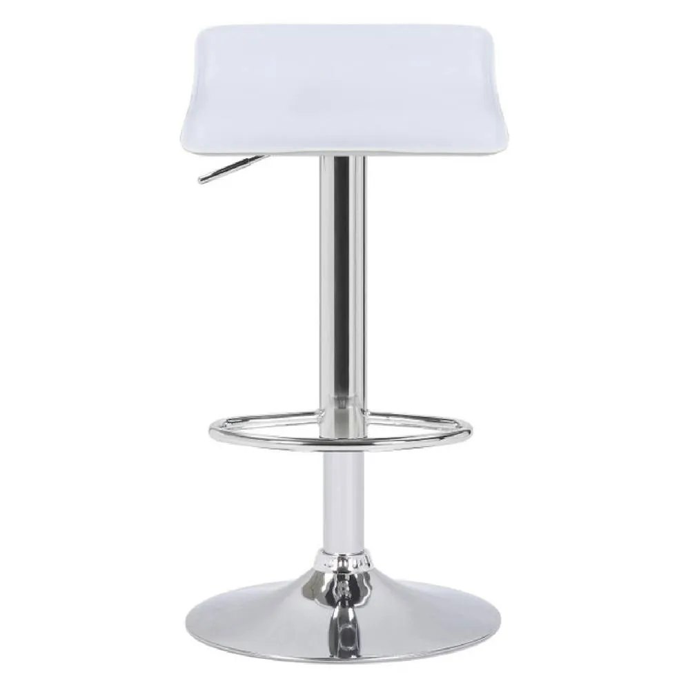netfurniture Tempy breakfast bar stool white padded seat height adjustable 3