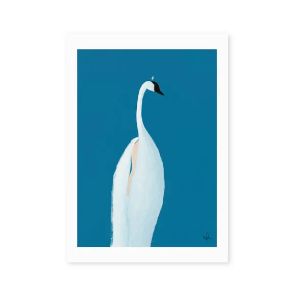 East End Prints Swan Maybe Print 2