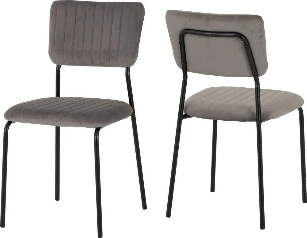 Seconique Marlow & Sheldon Dining Set in Grey 6