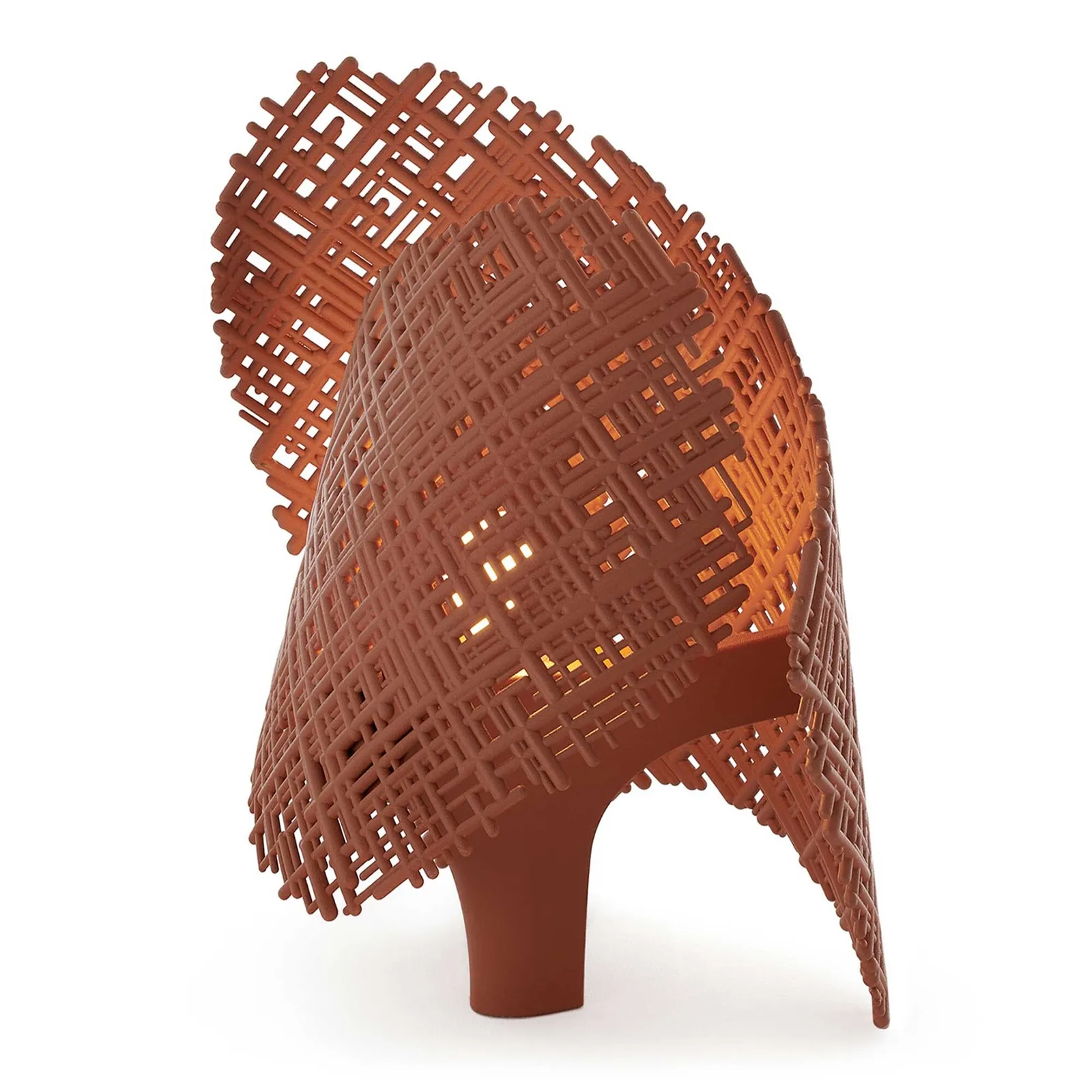 Kartell Tea Table Lamp 28X21X32.5 Terracotta, Orange | Barker & Stonehouse 4
