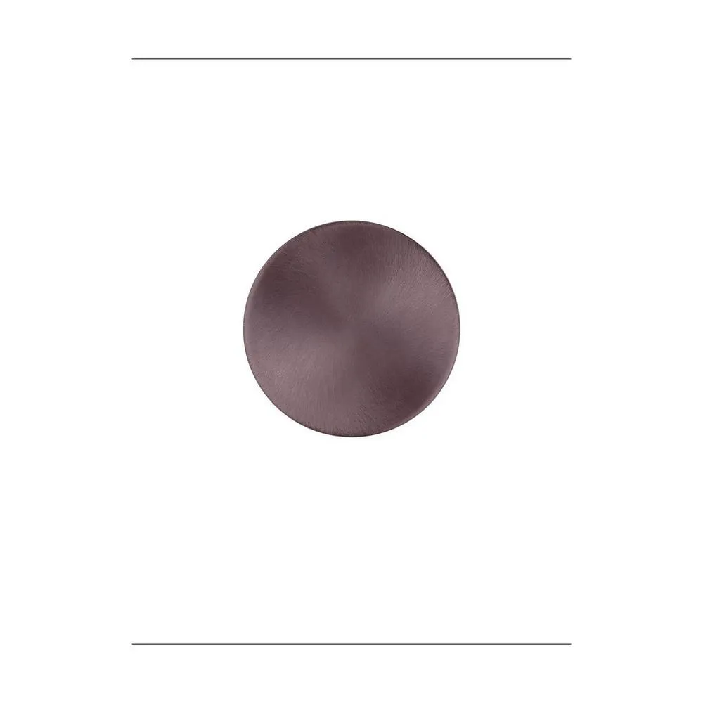 Netlighting Cyrcle 22cm Flush Wall Lamp Brushed Coffee LED 12W 720lm 3000K in Brown