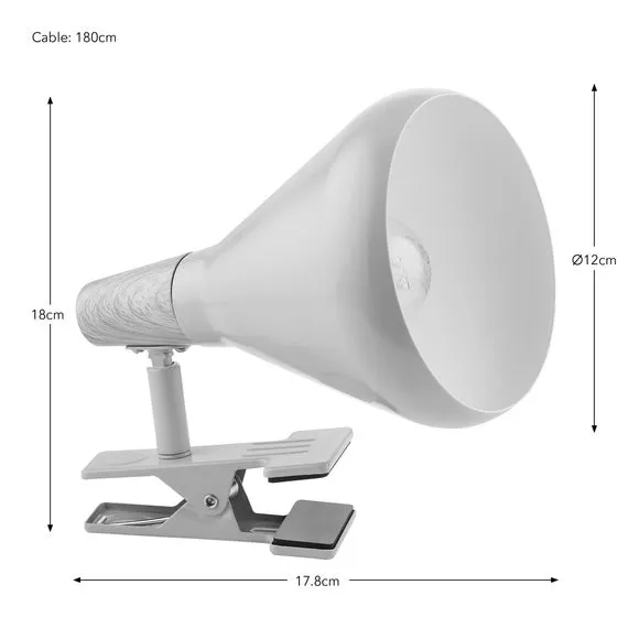 Wolston Adjustable Clip-On Task Table Lamp 6