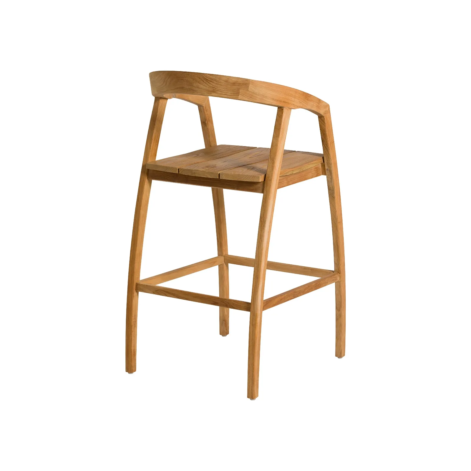 Grenada Jati Bar Bar Stool, Teak Wood | Barker & Stonehouse 6