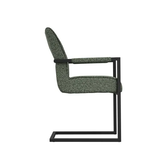 Set of 2 Cleaver Tweed Dining Chairs with Arms 4