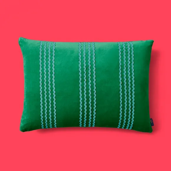 Sophie Robinson Ric Rac Stripe Rectangle Cushion 2