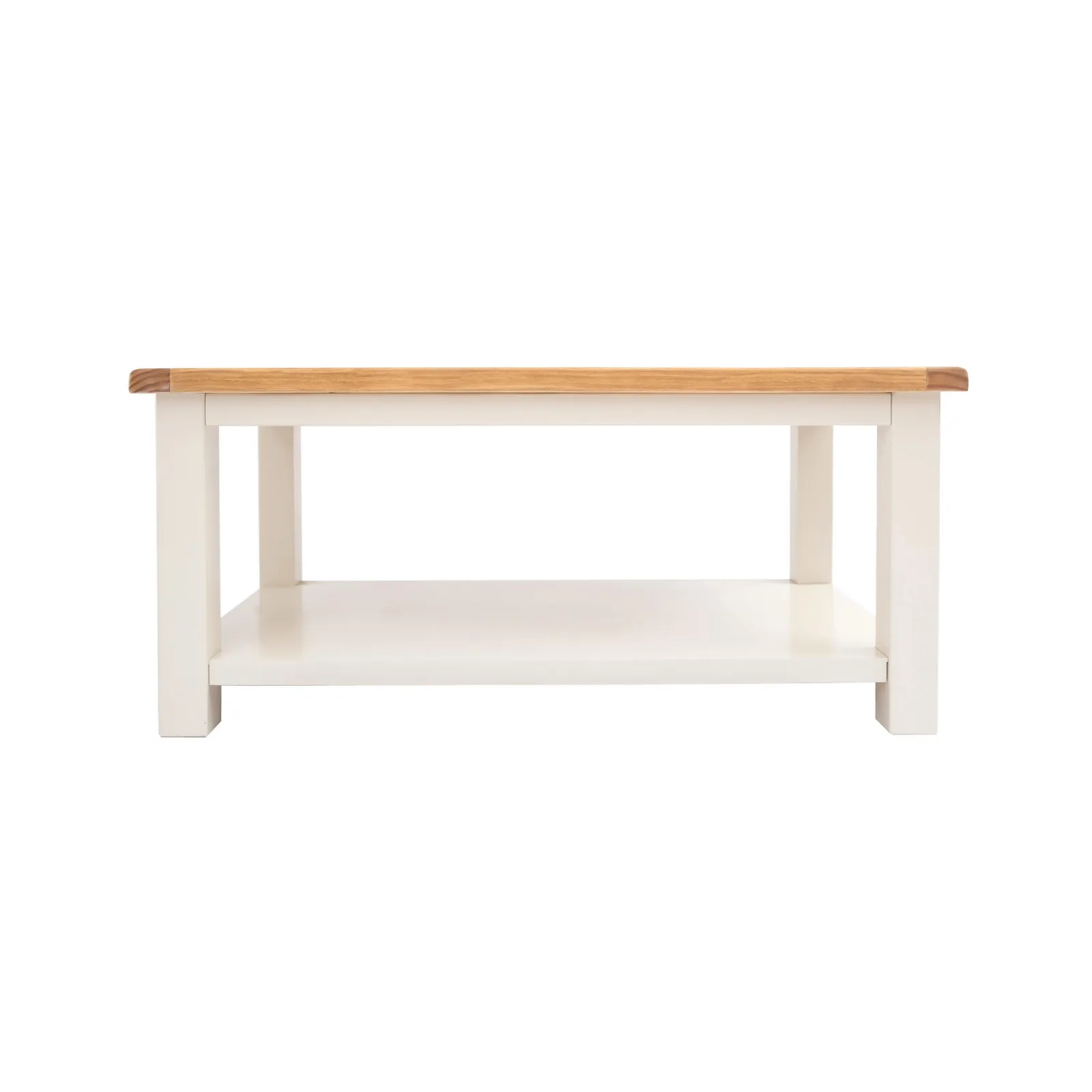 Cabinet Bits Coffee Table with Shelf - H45 W100 D60cm in Off-White 1