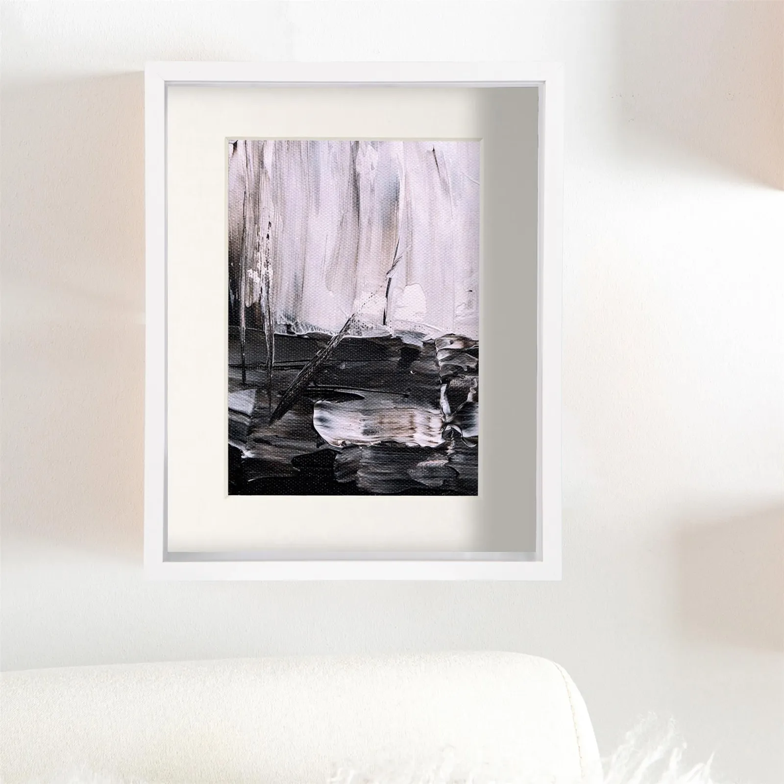 Nicola Spring 8" x 10" 3D Deep Box Photo Frames - 5" x 7" Mount - White - Pack of 5 in Ivory 6