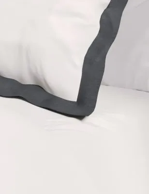 M&S Cotton Blend Oxford Edge Bedding Set