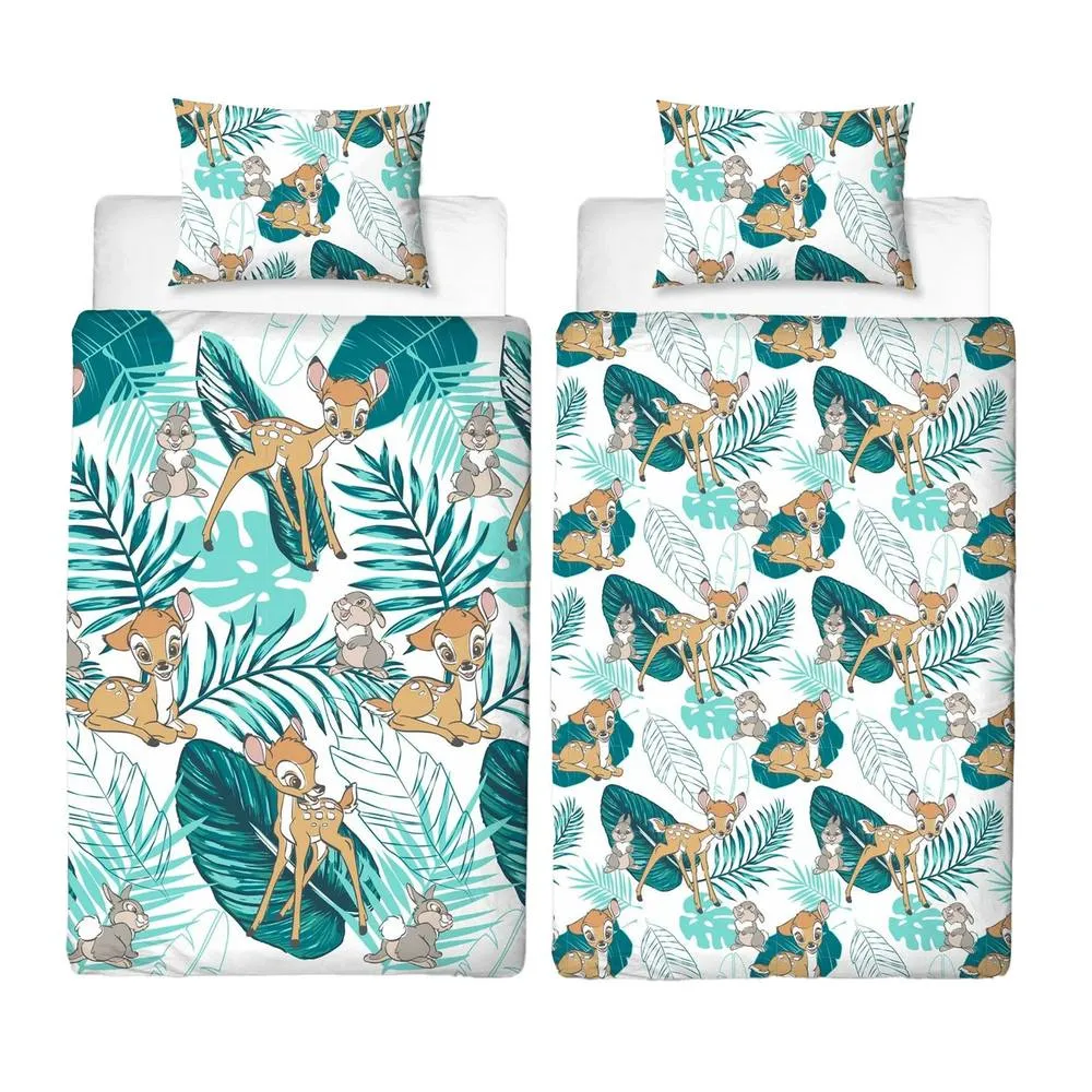 Disney Reversible Bambi Duvet Set in White